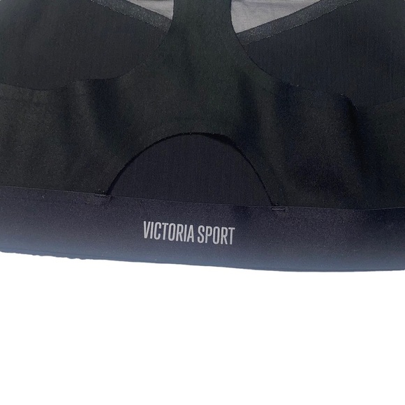 VICTORIA secret sport black sports bra vsx XL racer back mesh - Picture 3 of 5